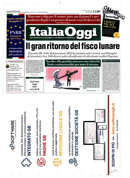 Italia oggi : quotidiano di economia finanza e politica